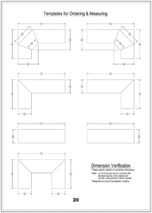 Templates for ordering & measuring