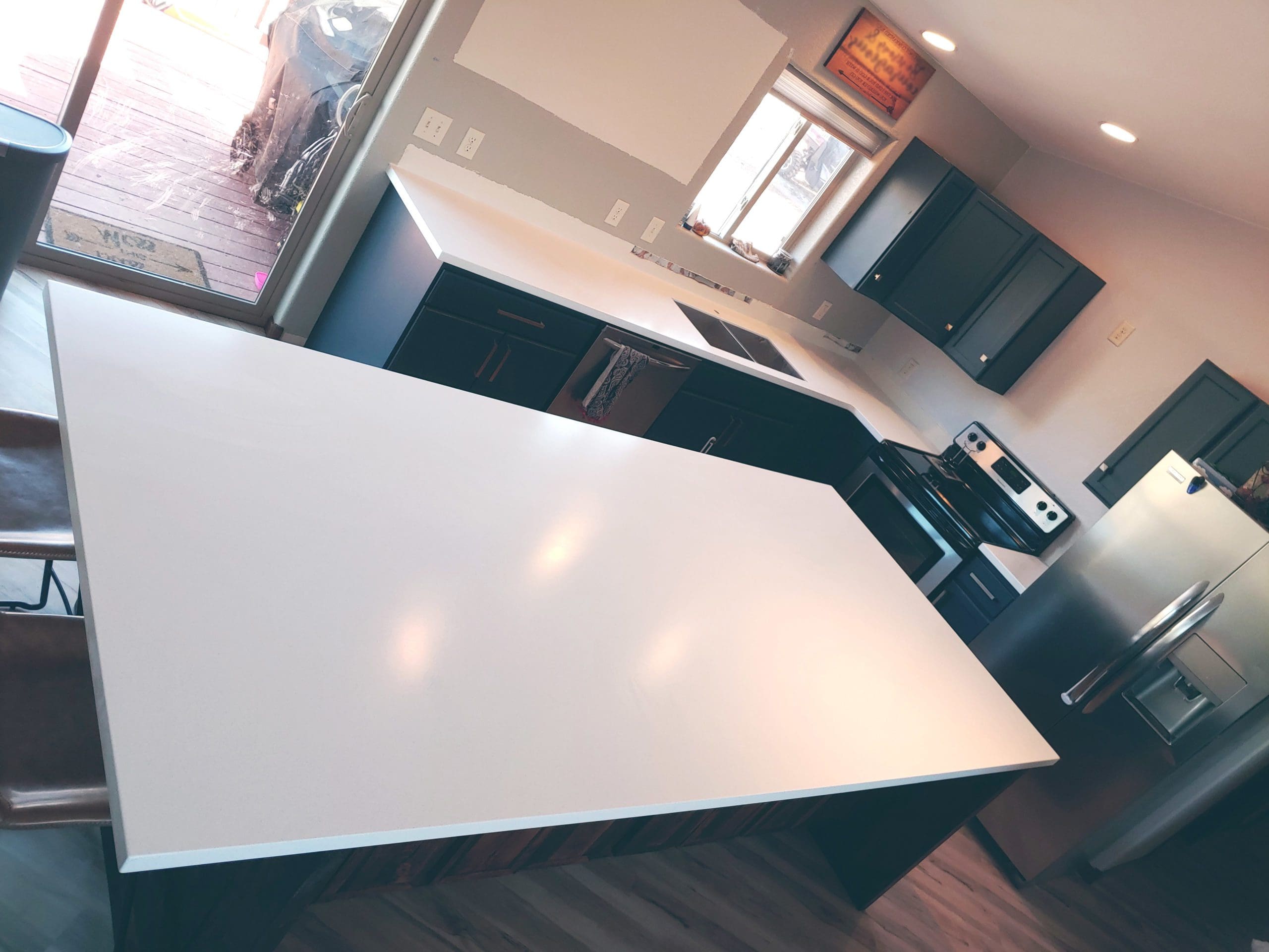 solid surface countertop installed by Black Hills Countertops
